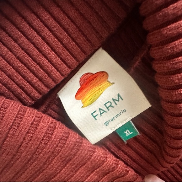 FARM Rio Women's Rich Rust Cowl Sweater - Picture 2 of 2